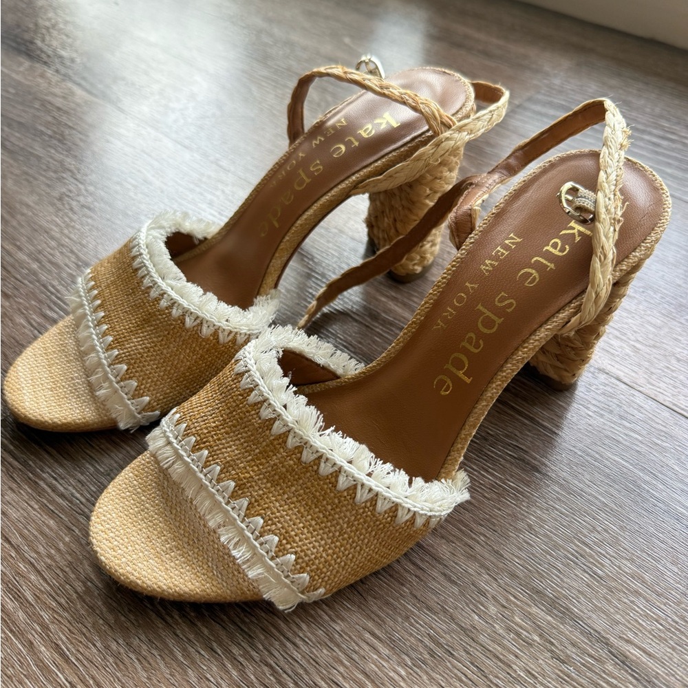 Kate Spade Tan and Cream Women's Sandals